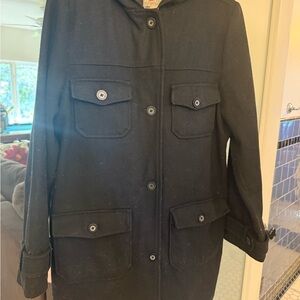 Old Navy Women's Black Pea Coat